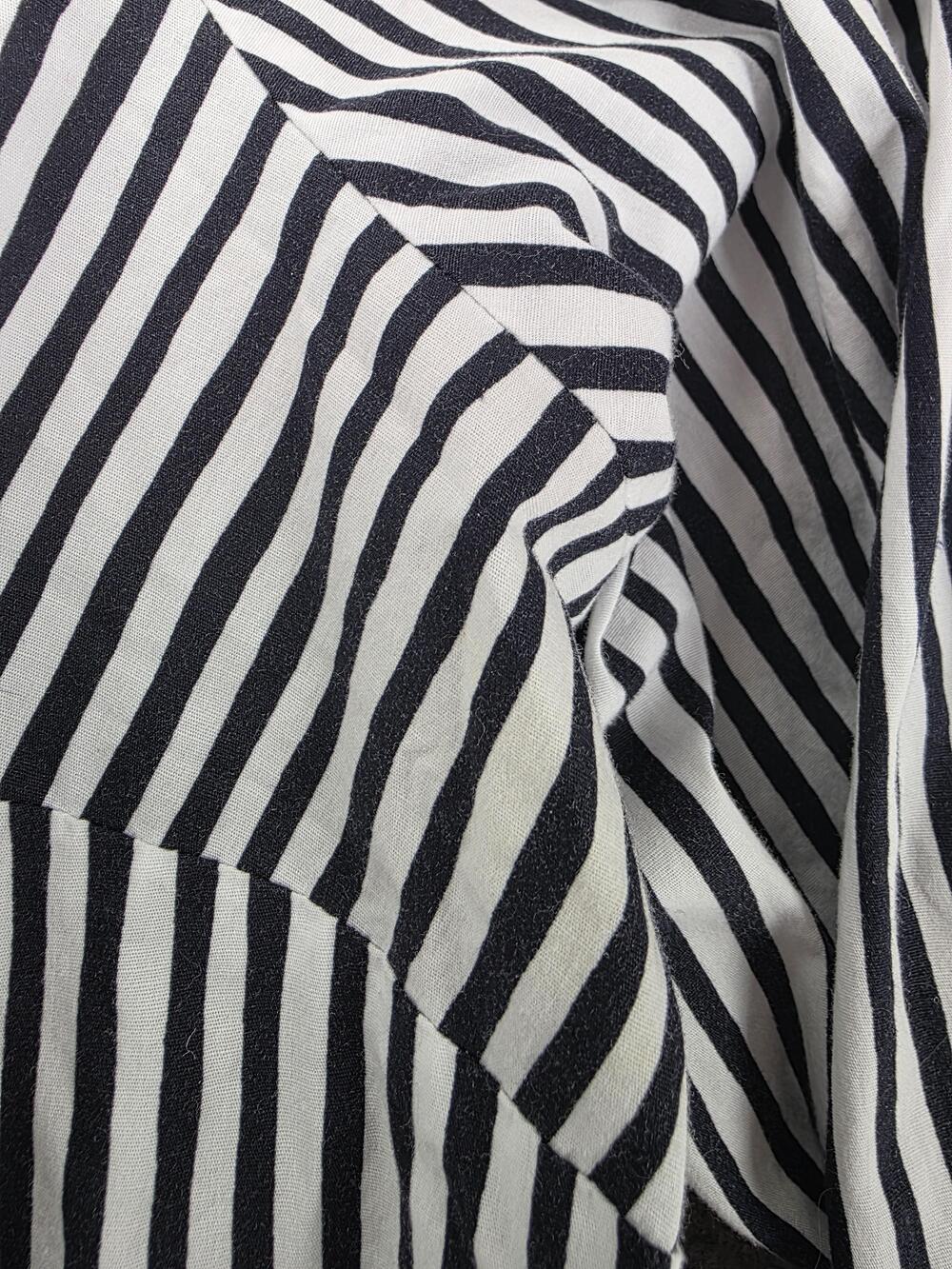 Lane Bryant Shirt Dress Womens 26 Plus Black White Striped Collared Long Sleeve - Picture 3 of 7